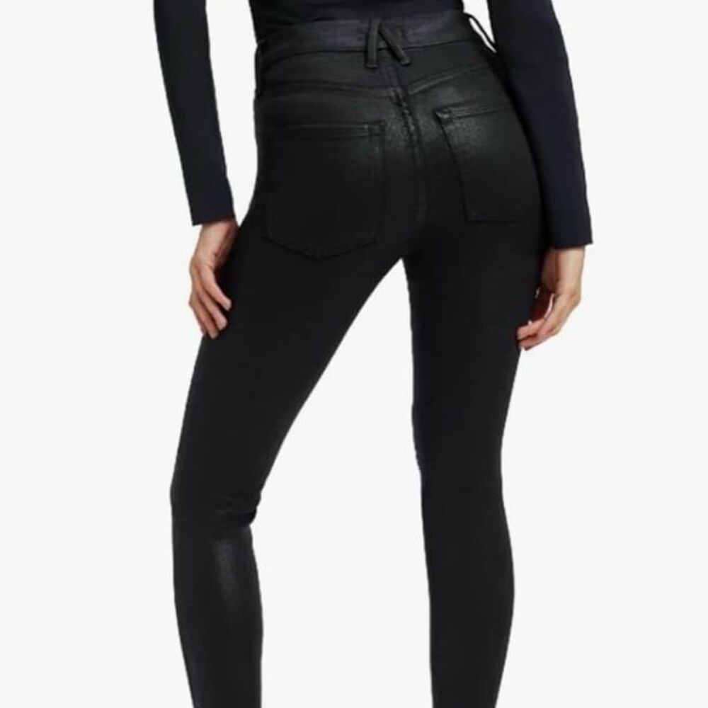 Good American Good Legs Black Coated Skinny Jean - Picture 2 of 7